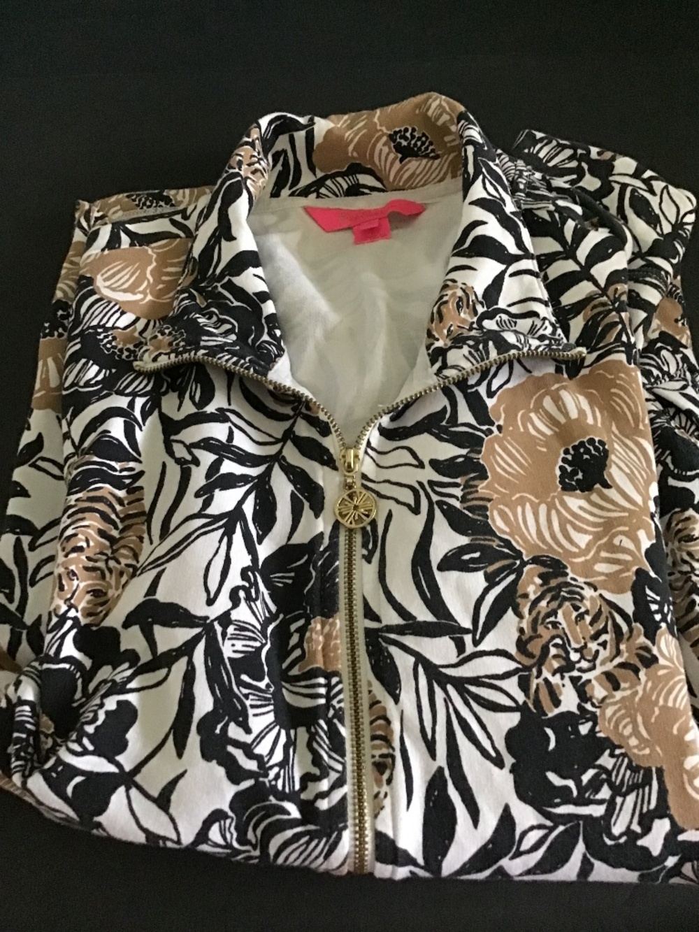 Lilly Pulitzer Leona UPF 50+ Zip Up Jacket Size S
